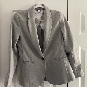 Grey cotton blazer
